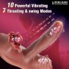 Realistic Thrusting & Vibrating Dildo - 6-in-1 Heated, Suction Cup & Strap-On Adult Toy for Women
