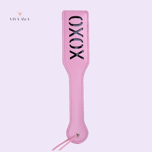 Faux Leather XOXO Spanking Paddle for Sex Play, 12.8inch Total Length  Paddle, Black