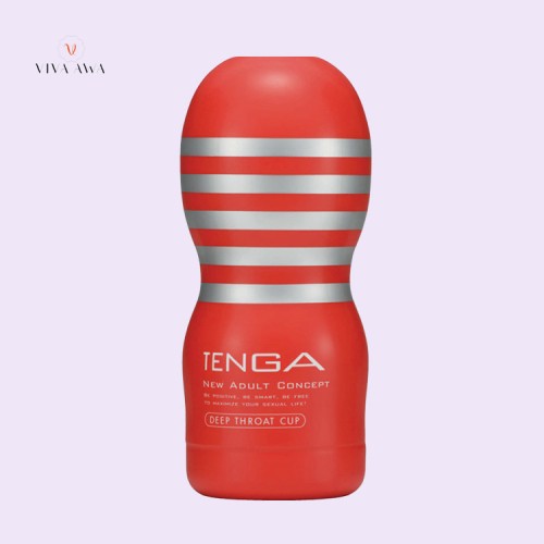 Deep throat tenga cup male masturbator adult toys silicone vagina pocket  sexy pussy red